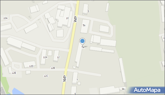 Olecko, Wojska Polskiego, 7A, mapa Olecko