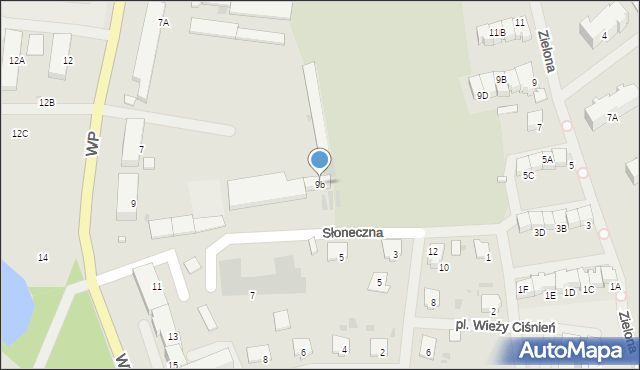 Olecko, Wojska Polskiego, 9b, mapa Olecko