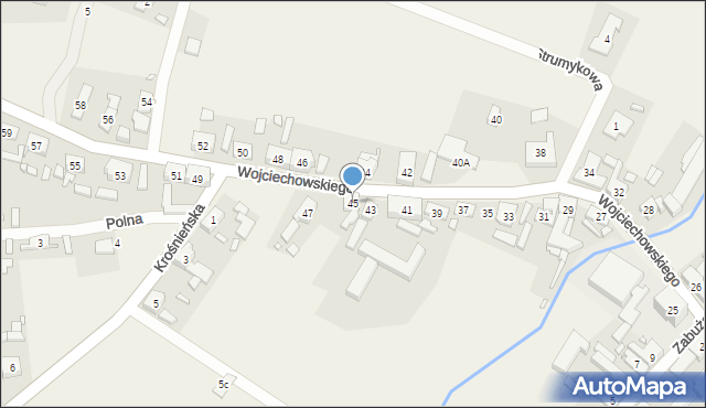 Ołobok, Wojciechowskiego, 45, mapa Ołobok