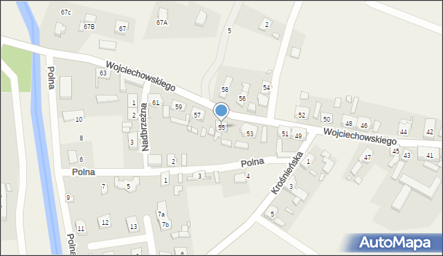 Ołobok, Wojciechowskiego, 55, mapa Ołobok