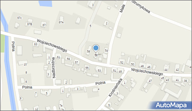 Ołobok, Wojciechowskiego, 56, mapa Ołobok