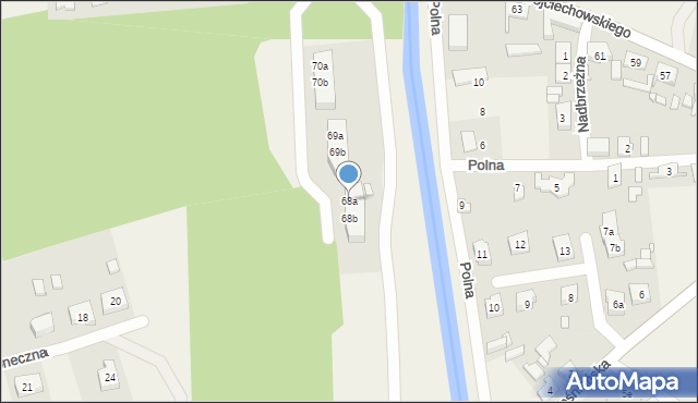 Ołobok, Wojciechowskiego, 68a, mapa Ołobok