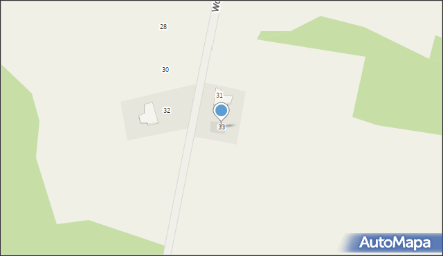 Olszewo-Borki, Wojtyły Karola, 33, mapa Olszewo-Borki