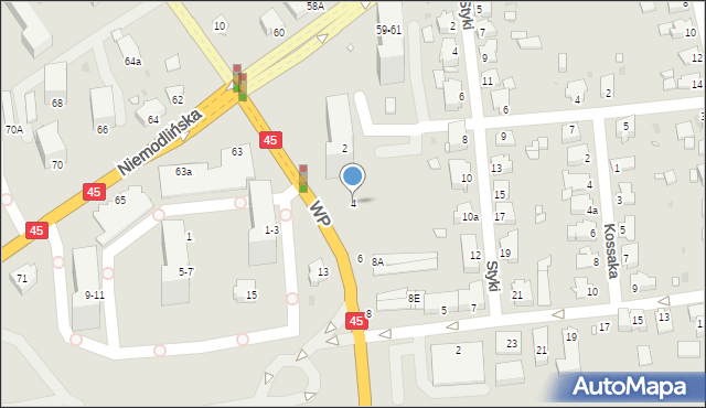 Opole, Wojska Polskiego, 4, mapa Opola