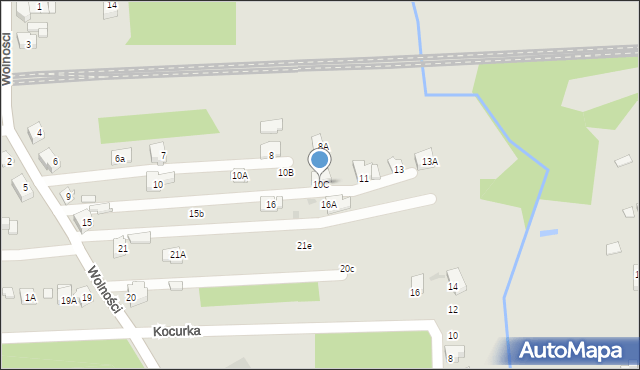 Orzesze, Wolności, 10C, mapa Orzesze