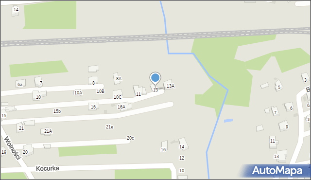 Orzesze, Wolności, 13, mapa Orzesze