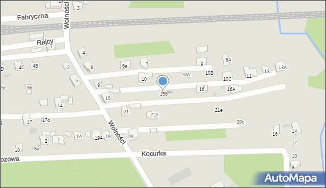 Orzesze, Wolności, 15b, mapa Orzesze