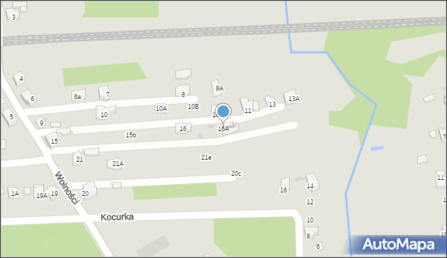 Orzesze, Wolności, 16A, mapa Orzesze