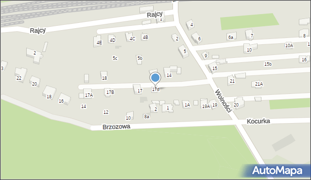 Orzesze, Wolności, 17d, mapa Orzesze