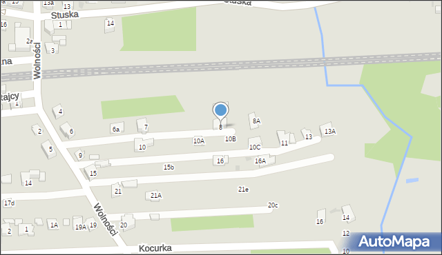 Orzesze, Wolności, 8, mapa Orzesze