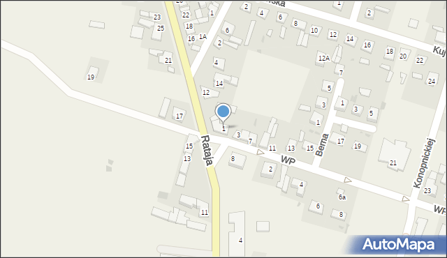 Osięciny, Wojska Polskiego, 1, mapa Osięciny