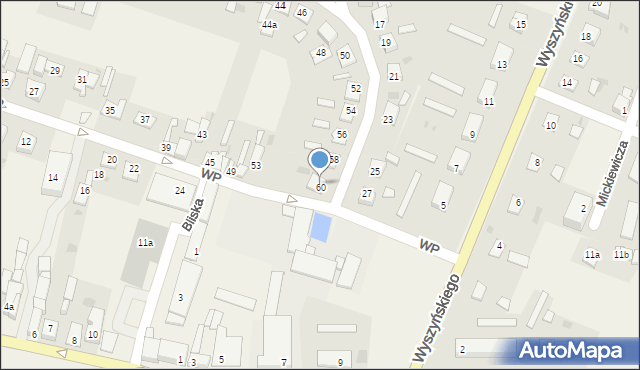 Osięciny, Wojska Polskiego, 60, mapa Osięciny