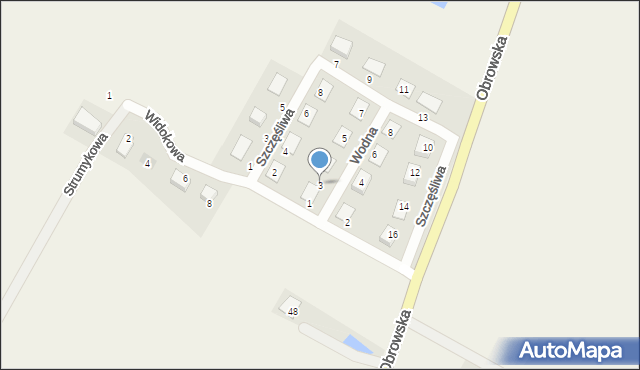 Osiek nad Wisłą, Wodna, 3, mapa Osiek nad Wisłą