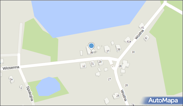 Ośno Lubuskie, Wodna, 35, mapa Ośno Lubuskie