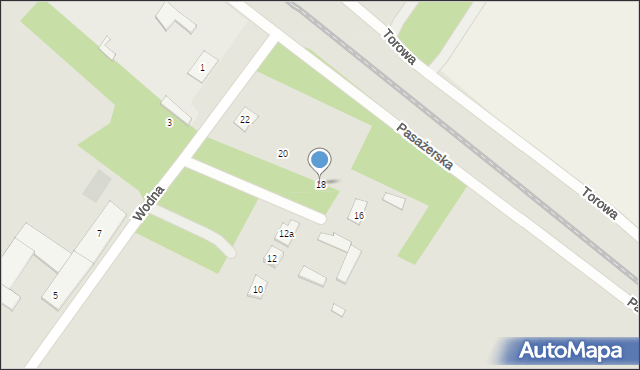 Ostrów Mazowiecka, Wodna, 18, mapa Ostrów Mazowiecka