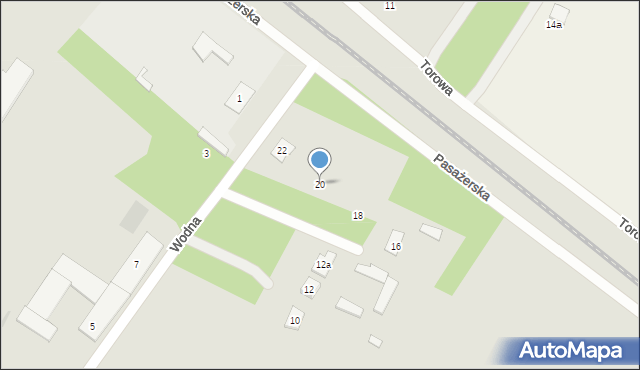 Ostrów Mazowiecka, Wodna, 20, mapa Ostrów Mazowiecka