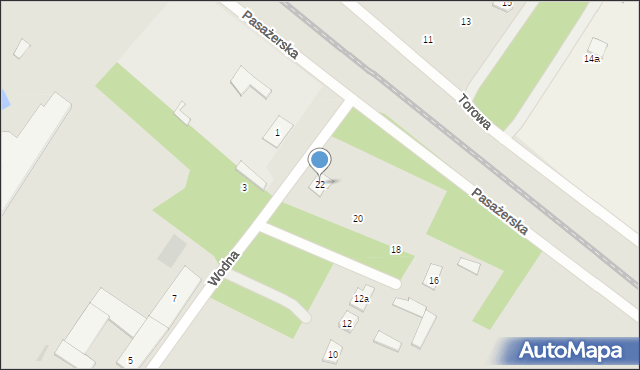 Ostrów Mazowiecka, Wodna, 22, mapa Ostrów Mazowiecka