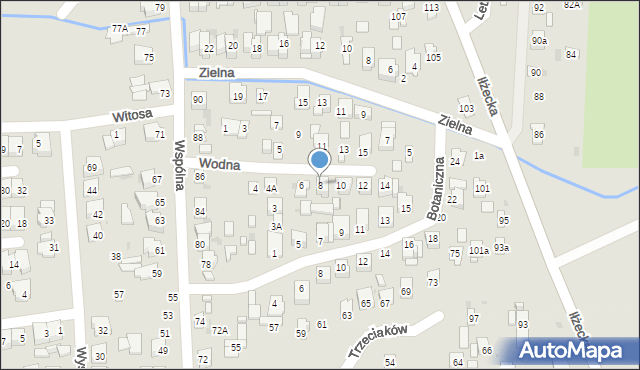 Ostrowiec Świętokrzyski, Wodna, 8, mapa Ostrowiec Świętokrzyski