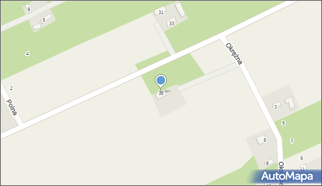 Osuchów, Wołowska, 36, mapa Osuchów