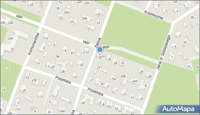 Otwock, Wojska Polskiego, 14, mapa Otwock