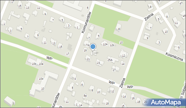 Otwock, Wojska Polskiego, 21a, mapa Otwock