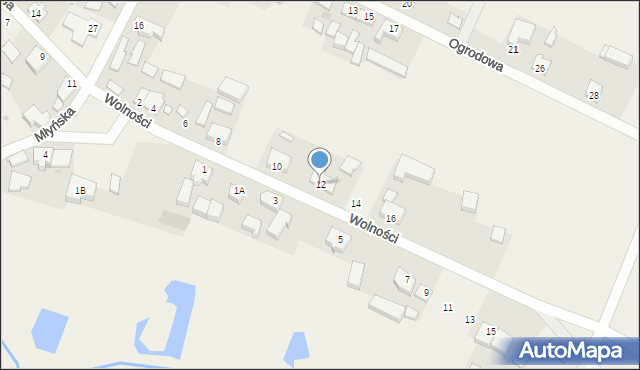 Ownice, Wolności, 12, mapa Ownice