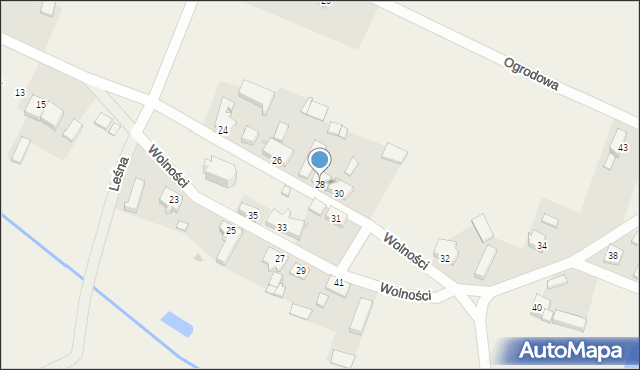 Ownice, Wolności, 28, mapa Ownice