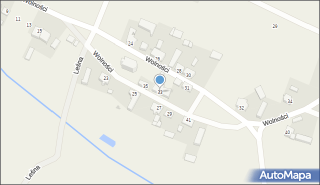 Ownice, Wolności, 33, mapa Ownice