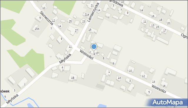 Ownice, Wolności, 4, mapa Ownice