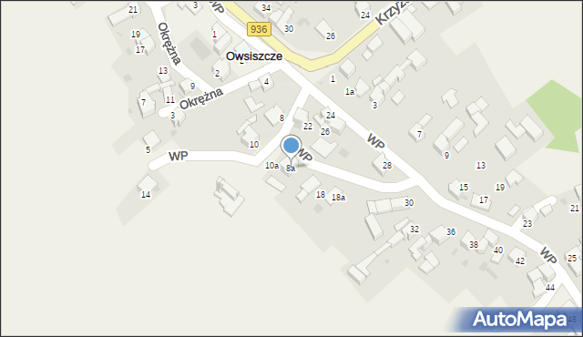 Owsiszcze, Wojska Polskiego, 8a, mapa Owsiszcze