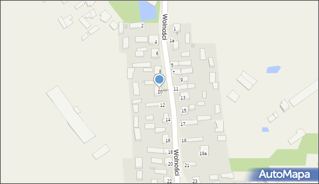 Pacierzów, Wolności, 10, mapa Pacierzów