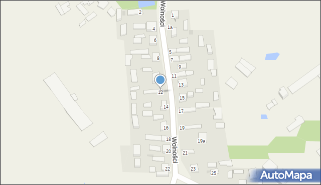 Pacierzów, Wolności, 12, mapa Pacierzów