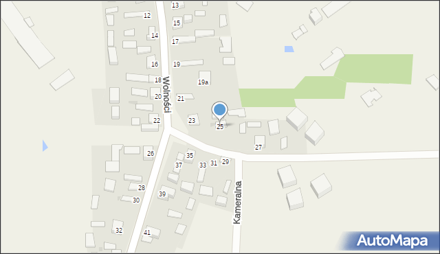 Pacierzów, Wolności, 25, mapa Pacierzów