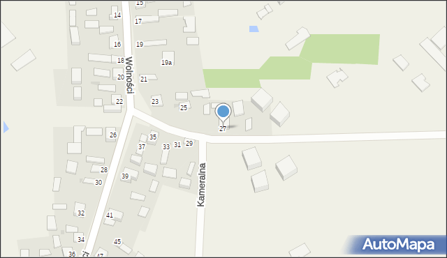 Pacierzów, Wolności, 27, mapa Pacierzów