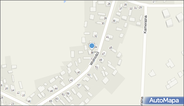 Pacierzów, Wolności, 36, mapa Pacierzów