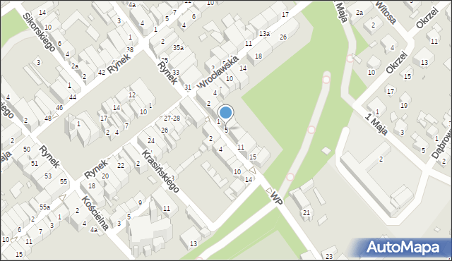 Paczków, Wojska Polskiego, 5, mapa Paczków