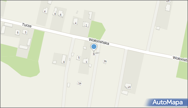 Papiernia, Wołomińska, 3c, mapa Papiernia