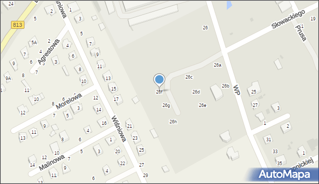 Parczew, Wojska Polskiego, 26f, mapa Parczew