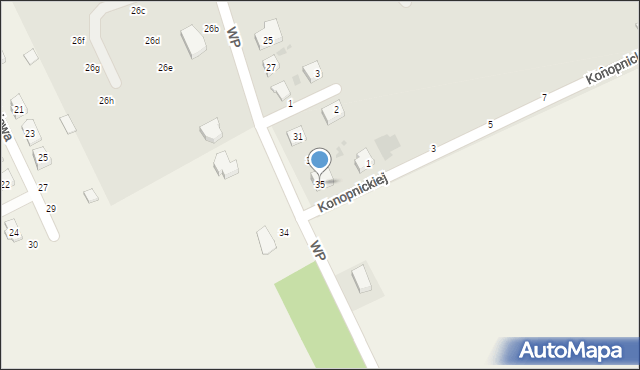 Parczew, Wojska Polskiego, 35, mapa Parczew