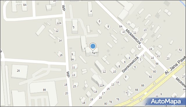 Parczew, Wojska Polskiego, 7A, mapa Parczew