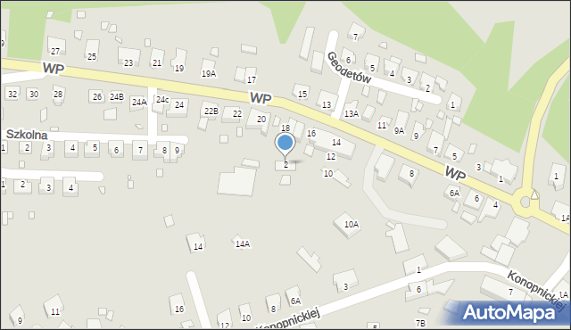 Pasłęk, Wojska Polskiego, 2, mapa Pasłęk