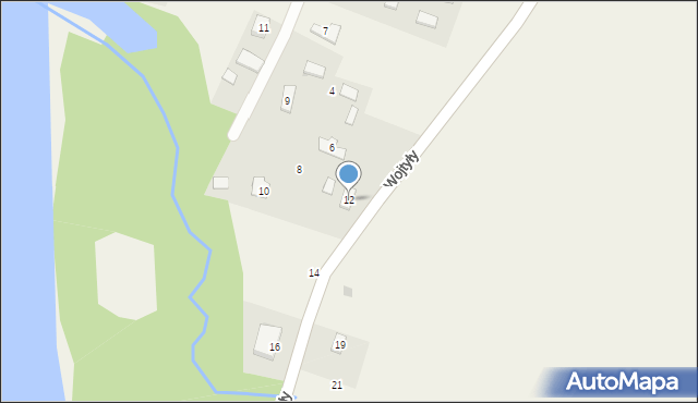 Pastwiska, Wojtyły Karola, kard., 12, mapa Pastwiska