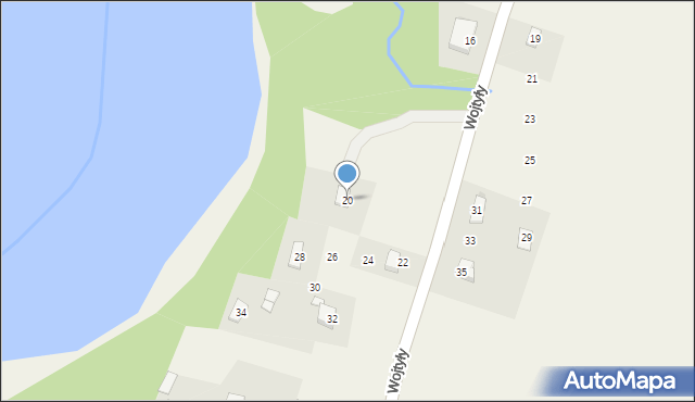 Pastwiska, Wojtyły Karola, kard., 20, mapa Pastwiska