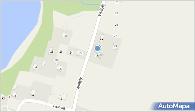 Pastwiska, Wojtyły Karola, kard., 35, mapa Pastwiska