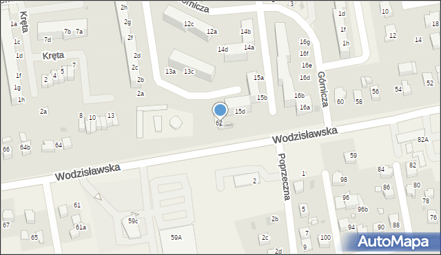 Pawłowice, Wodzisławska, 62A, mapa Pawłowice