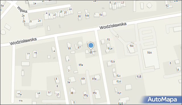 Pawłowice, Wodzisławska, 65, mapa Pawłowice