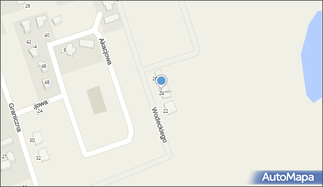 Pępowo, Wodeckiego Zbigniewa, 24, mapa Pępowo
