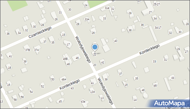 Piaseczno, Wołodyjowskiego Michała, 22, mapa Piaseczno