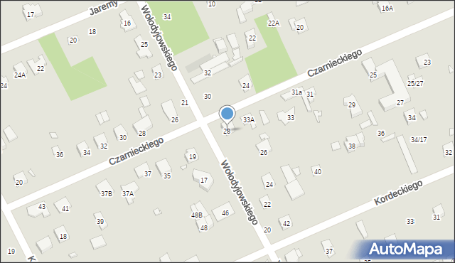 Piaseczno, Wołodyjowskiego Michała, 28, mapa Piaseczno