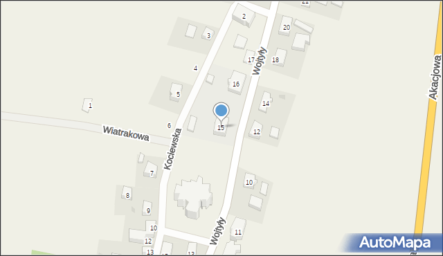 Piaseczno, Wojtyły Karola, ks. kard., 15, mapa Piaseczno